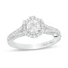 Thumbnail Image 0 of Previously Owned - Marilyn Monroe™ Collection 3/4 CT. T.W. Diamond Hexagonal Frame Engagement Ring in 14K White Gold