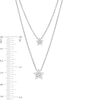 Thumbnail Image 2 of Previously Owned - Marilyn Monroe™ Collection 1/5 CT. T.W. Diamond Double Strand Star Necklace in Sterling Silver