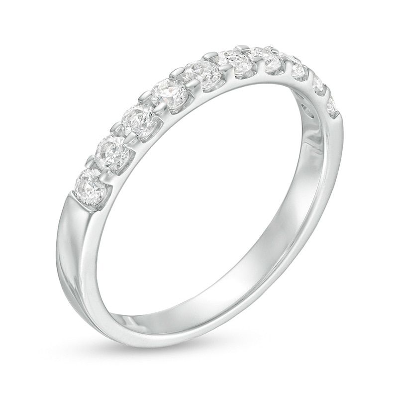 Previously Owned - 1/2 CT. T.W. Diamond Band in 18K White Gold (I/VS2)