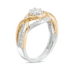 Thumbnail Image 2 of Previously Owned - 5/8 CT. T.W. Composite Diamond Twist Ring in 10K Two-Tone Gold