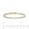 Thumbnail Image 2 of Previously Owned - 3 CT. T.W. Composite Diamond Link Bracelet in 10K Gold - 7.25"