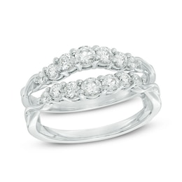 Previously Owned - Celebration Ideal 7/8 CT. T.W. Diamond Solitaire Enhancer in 14K White Gold (I/I1)