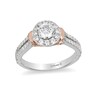 Thumbnail Image 1 of Previously Owned - Enchanted Disney Cinderella 1 CT. T.W. Diamond Frame Collar Engagement Ring in 14K Two-Tone Gold