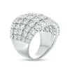 Thumbnail Image 2 of Previously Owned - 4 CT. T.W. Diamond Graduated Five Row Ring in 10K White Gold