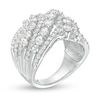 Thumbnail Image 1 of Previously Owned - 3 CT. T.W. Diamond Bypass Multi-Row Ring in 10K White Gold