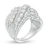 Thumbnail Image 2 of Previously Owned - 3 CT. T.W. Diamond Bypass Multi-Row Ring in 10K White Gold