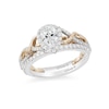 Previously Owned - Enchanted Disney Rapunzel 3/4 CT. T.W. Pear-Shaped Diamond Engagement Ring in 14K Two-Tone Gold