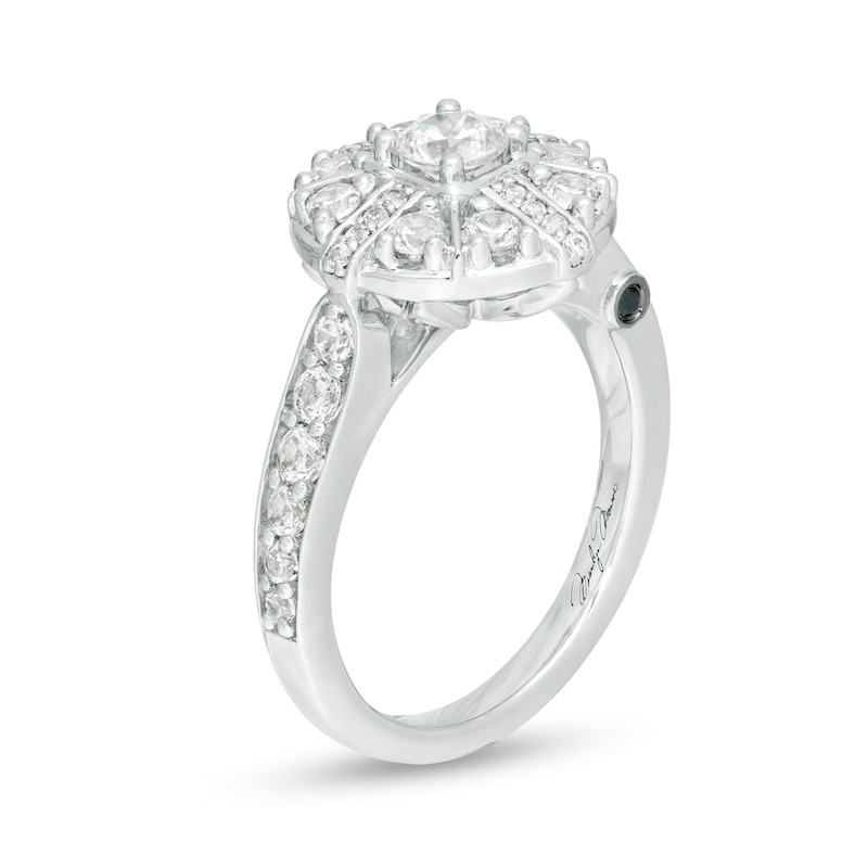 Main Image 2 of Previously Owned - Marilyn Monroe™ Collection 1-1/4 CT. T.W. Diamond Frame Engagement Ring in 14K White Gold