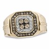 Thumbnail Image 1 of Previously Owned - 3/4 CT. T.W. Enhanced Champagne and White Diamond Ring in 10K Gold