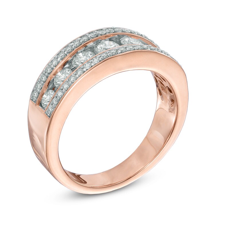 Previously Owned - 1 CT. T.W. Diamond Band in 14K Rose Gold