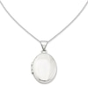 Thumbnail Image 1 of Previously Owned - Oval Polished Locket in 14K White Gold