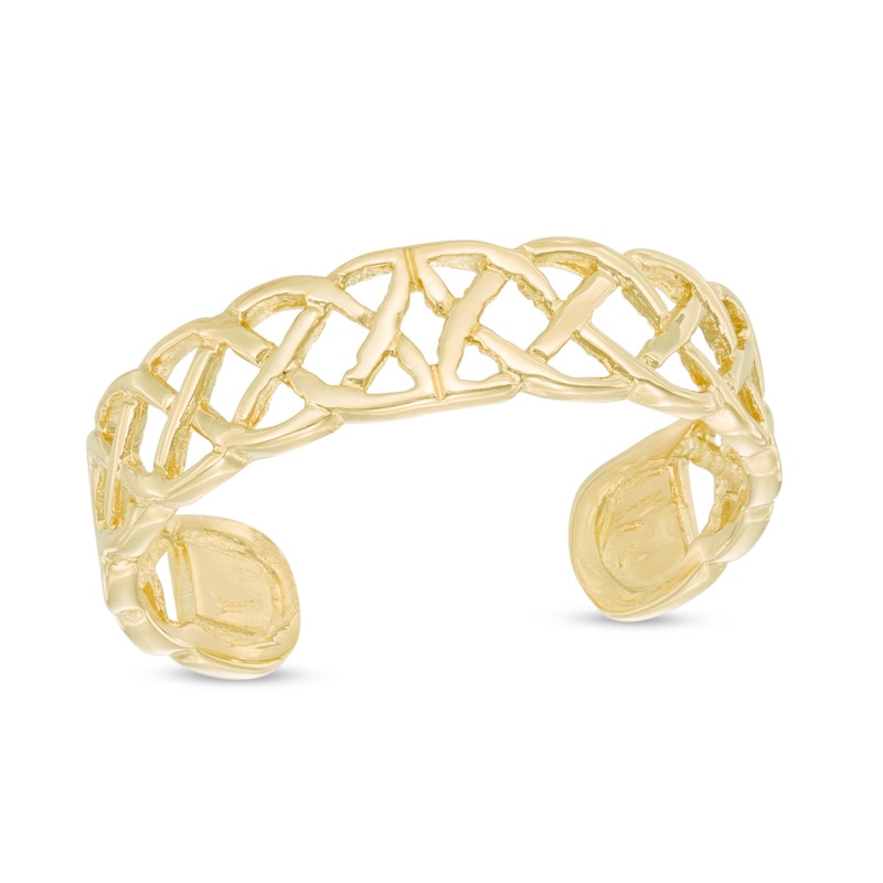 Main Image 1 of Previously Owned - Celtic Lattice Toe Ring in 14K Gold