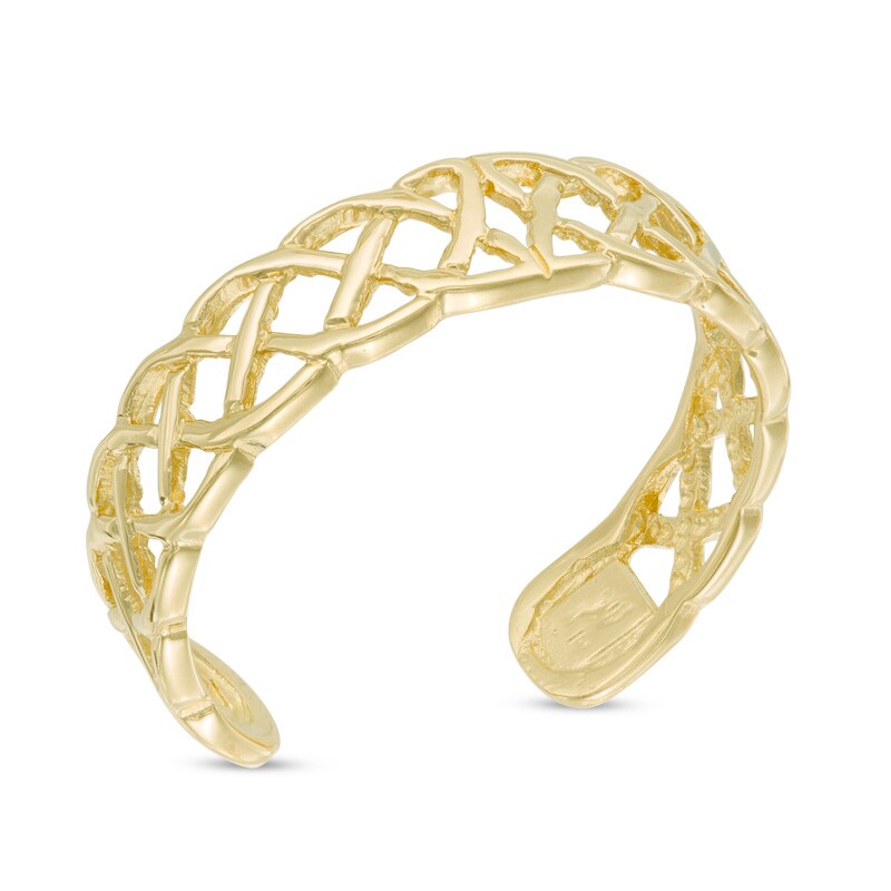 Main Image 2 of Previously Owned - Celtic Lattice Toe Ring in 14K Gold