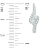 Thumbnail Image 1 of Previously Owned - Ever Us® 5/8 CT. T.W. Two-Stone Diamond Bypass Hoop Earrings in 14K White Gold