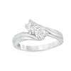 Thumbnail Image 0 of Previously Owned - Ever Us® 5/8 CT. T.W. Two-Stone Diamond Bypass Ring in 14K White Gold