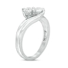 Thumbnail Image 1 of Previously Owned - Ever Us® 5/8 CT. T.W. Two-Stone Diamond Bypass Ring in 14K White Gold