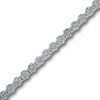 Thumbnail Image 1 of Previously Owned - 1 CT. T.W. Diamond Flower Tennis Bracelet in 10K White Gold