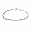 Thumbnail Image 1 of Previously Owned - 1 CT. T.W. Diamond Flower Tennis Bracelet in 10K White Gold