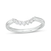 Thumbnail Image 1 of Previously Owned - 1/5 CT. T.W. Diamond Contour Band in 14K White Gold