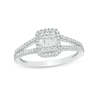 Thumbnail Image 0 of Previously Owned - 1/3 CT. T.W. Composite Diamond Rectangle Frame Ring in 10K White Gold
