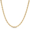 Thumbnail Image 1 of Previously Owned - 4.0mm Diamond-Cut Glitter Rope Chain Necklace in 10K Gold - 22"