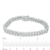 Thumbnail Image 3 of Previously Owned - 1 CT. T.W. Diamond Three Stone Chevron Bracelet in Sterling Silver - 7.5"