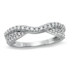 Thumbnail Image 0 of Previously Owned - 1/3 CT. T.W. Diamond Pavé Double Twist Contour Band in 14K White Gold