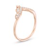 Thumbnail Image 2 of Previously Owned - 1/4 CT. T.W. Diamond Chevron Anniversary Band in 14K Rose Gold