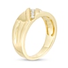 Thumbnail Image 1 of Previously Owned - Men's 1/5 CT. T.W. Diamond Five Stone Slant Wedding Band in 10K Gold