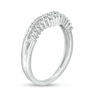 Previously Owned - 1/3 CT. T.W. Diamond Double Row Chevron Anniversary Band in 10K White Gold