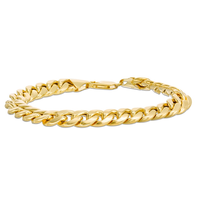 Main Image 2 of Previously Owned - Men's 9.2mm Cuban Link Bracelet in 10K Gold - 9.0"