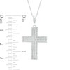 Thumbnail Image 3 of Previously Owned - 3/8 CT. T.W. Diamond Cross Pendant in 10K White Gold