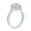 Thumbnail Image 3 of Previously Owned - 1/3 CT. T.W. Composite Diamond Cushion Frame Crossover Shank Ring in 10K White Gold