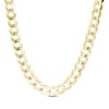 Thumbnail Image 1 of Previously Owned - Made in Italy Men's 7.0mm Curb Chain Necklace in 10K Gold - 24"