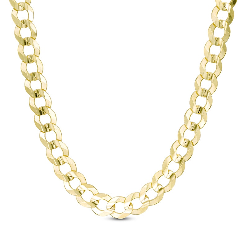 Main Image 1 of Previously Owned - Made in Italy Men's 7.0mm Curb Chain Necklace in 10K Gold - 24"