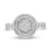Thumbnail Image 3 of Previously Owned - 1/2 CT. T.W. Diamond Double Frame Twist Engagement Ring in 10K White Gold
