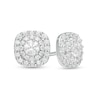 Thumbnail Image 0 of Previously Owned - 1/2 CT. T.W. Diamond Frame Stud Earrings in 10K White Gold