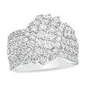 Thumbnail Image 0 of Previously Owned - 2 CT. T.W. Composite Diamond Waterfall Ring in 10K White Gold