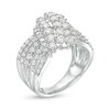 Thumbnail Image 1 of Previously Owned - 2 CT. T.W. Composite Diamond Waterfall Ring in 10K White Gold