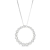 Thumbnail Image 1 of Previously Owned - Marilyn Monroe™ Collection 3/8 CT. T.W. Journey Diamond Circle Pendant in 10K White Gold