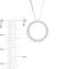 Thumbnail Image 2 of Previously Owned - Marilyn Monroe™ Collection 3/8 CT. T.W. Journey Diamond Circle Pendant in 10K White Gold