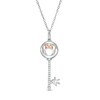 Thumbnail Image 1 of Previously Owned - Mickey Mouse & Minnie Mouse 1/20 CT. T.W. Diamond Minnie Mouse Key Pendant - 19"