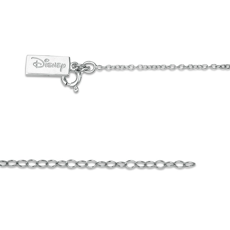 Main Image 2 of Previously Owned - Mickey Mouse & Minnie Mouse 1/20 CT. T.W. Diamond Minnie Mouse Key Pendant - 19"