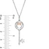 Thumbnail Image 3 of Previously Owned - Mickey Mouse & Minnie Mouse 1/20 CT. T.W. Diamond Minnie Mouse Key Pendant - 19"