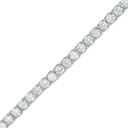 Previously Owned - 5 CT. T.W. Lab-Created Diamond Tennis Bracelet in 14K White Gold (F/SI2) - 7.25&quot;
