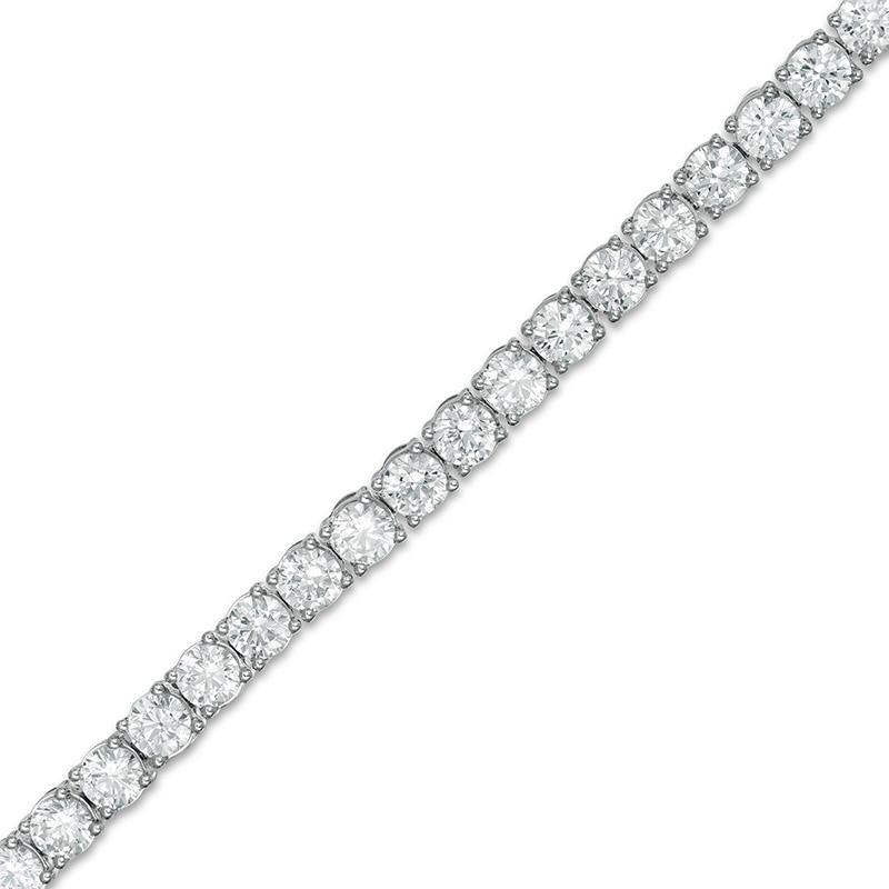 Main Image 1 of Previously Owned - 5 CT. T.W. Lab-Grown Diamond Tennis Bracelet in 14K White Gold (F/SI2) - 7.25"