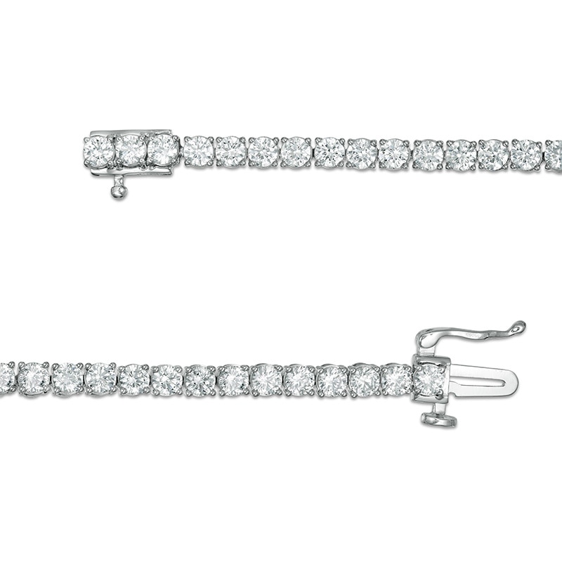 Main Image 3 of Previously Owned - 5 CT. T.W. Lab-Grown Diamond Tennis Bracelet in 14K White Gold (F/SI2) - 7.25"