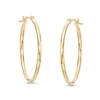 Previously Owned - 1.5 x 25mm Hoop Earrings in 14K Gold