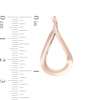 Previously Owned - Curved Hoop Earrings in 14K Rose Gold