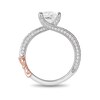 Thumbnail Image 2 of Previously Owned - Enchanted Disney Snow White 1-1/2 CT. T.W. Diamond Engagement Ring in 14K Two-Tone Gold